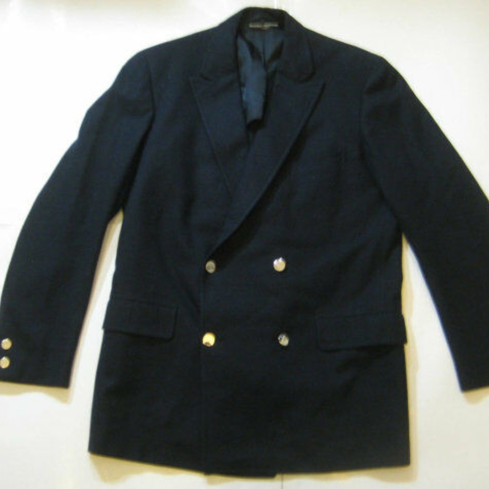 BROOKS BROTHERS "346" 42R Navy Double Breasted